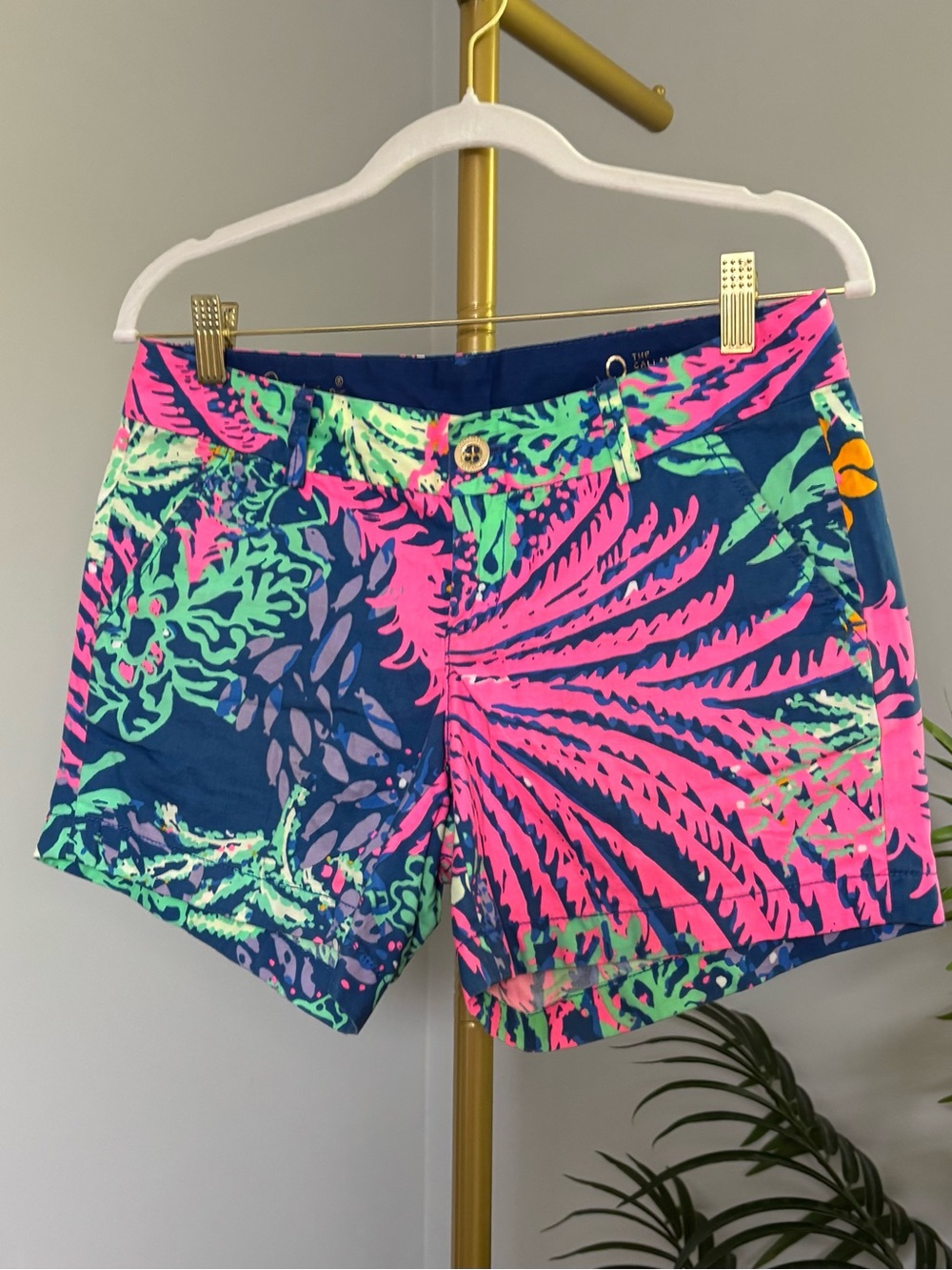 Lilly Pulitzer Palm Print Shorts - Navy, Pink & Mint🌸🌴